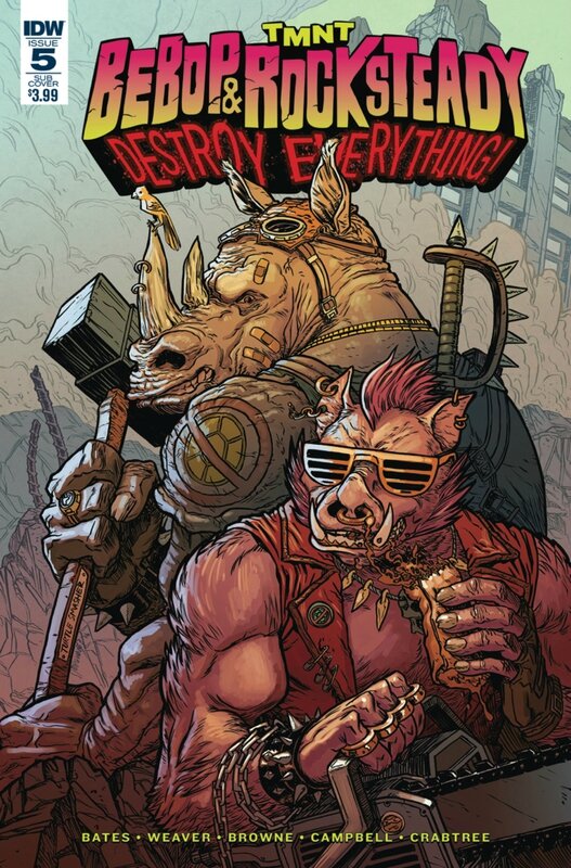 IDW TMNT bebop & rocksteady destroy everything 05 sub
