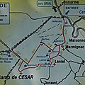 Plan du Sentier du Camp de César