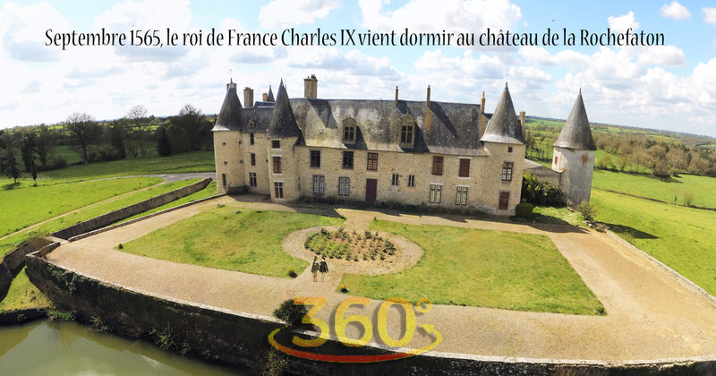 Septembre 1565, le roi de France Charles IX vient dormir au château de la Rochefaton