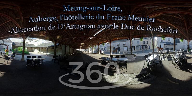 Meung-sur-Loire, Auberge, l’hôtellerie du Franc Meunier -Altercation de D’Artagnan avec le Duc de Rochefort