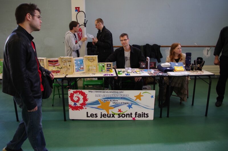 Le stand LJSF le samedi matin