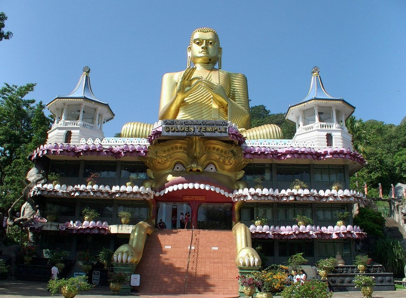 23-JF Temple d'or - Dambulla - Sri Lanka