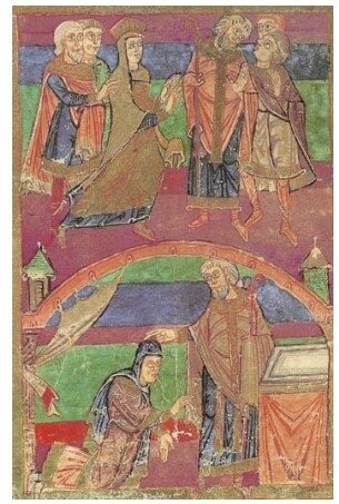 Radegonde et l’évêque Médard