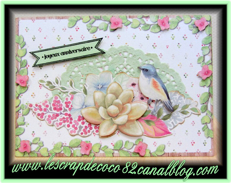 Carte Joyeux Anniversaire Le Scrap De Coco