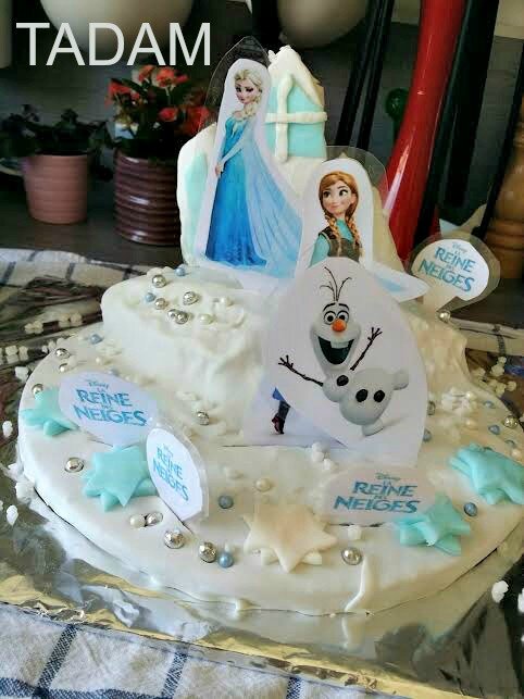 Le gâteau Reine des neiges - une parisienne à Vincennes - blog