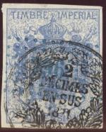 2 francs surch_ papiers timbres