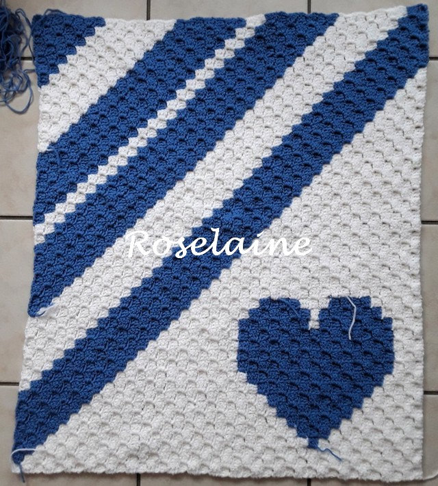 Roselaine Baby blanket c2c 4