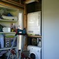 mise en place lave-linge et sêche linge.
