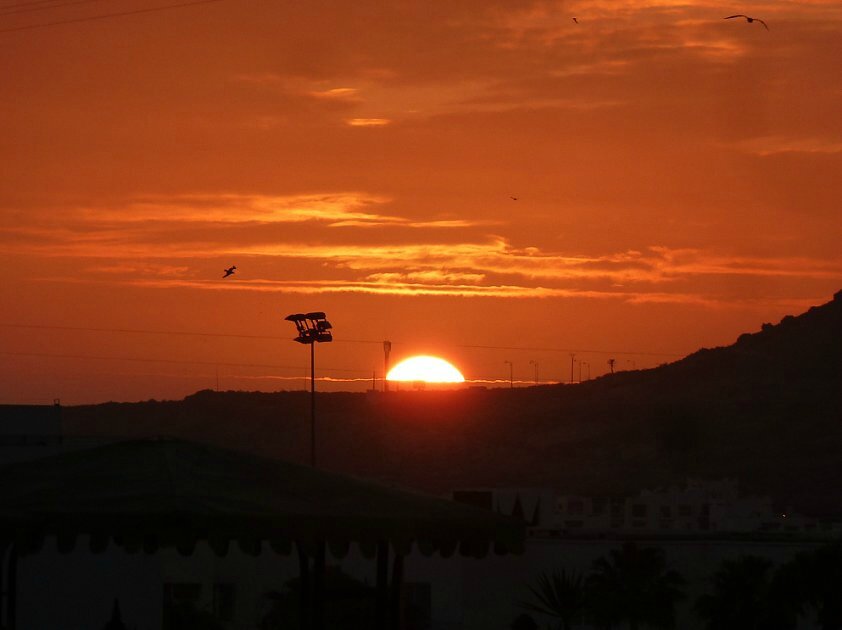 Coucher De Soleil Ou Lever De Soleil Photo De Agadir