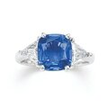 A fine sapphire and diamond ring