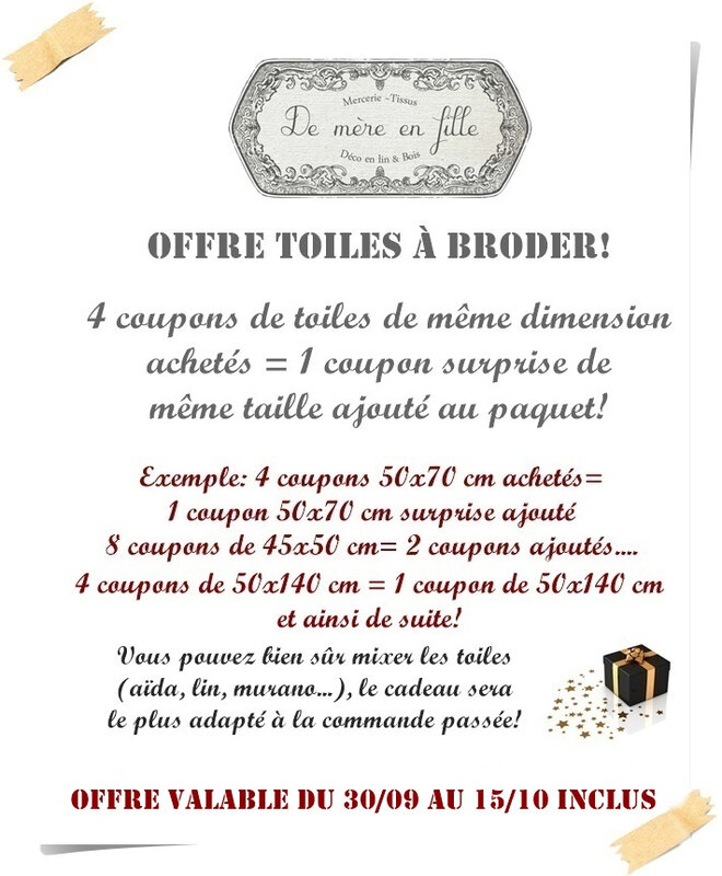 offre toiles octobre 2020