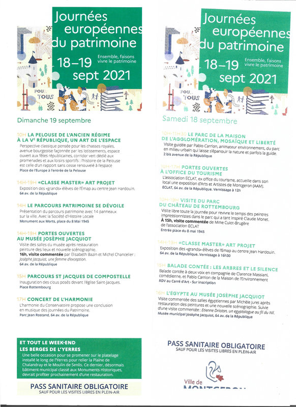 Journées du patrimoine 2021