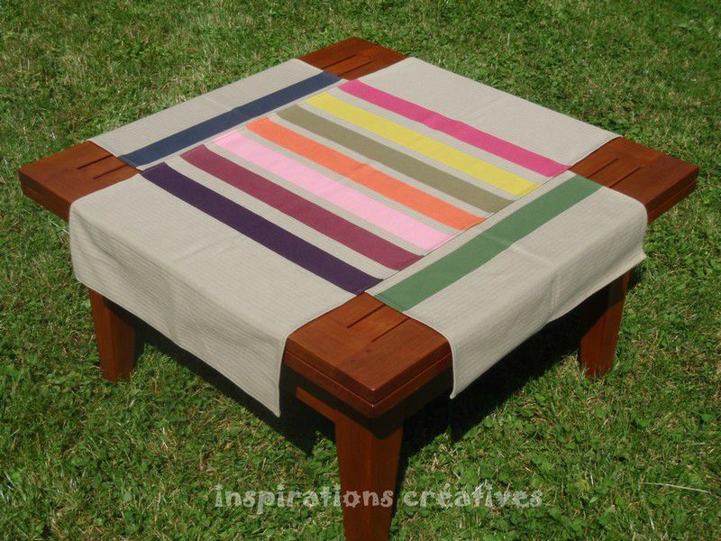 Idées de nappes pour tables basses DIY - Inspirations Créatives