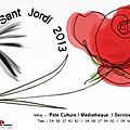 Marché du livre et de la rose 2013 à elne