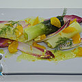 Poireaux vinaigrette aux agrumes