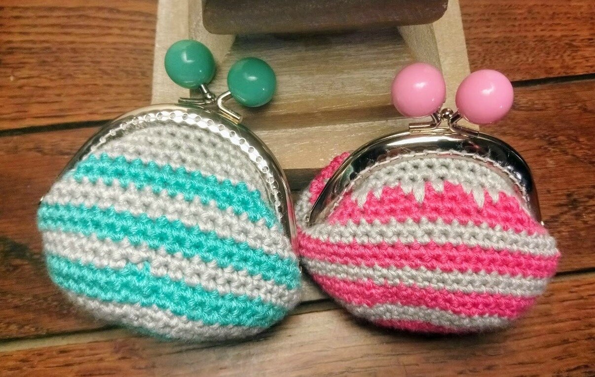 portemonnaies au crochet les créations de Catherine