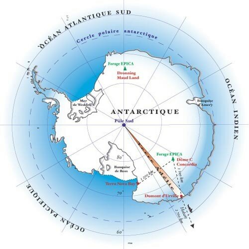 Carte Du Pole Sud La Connaissance Du Monde Et Nous