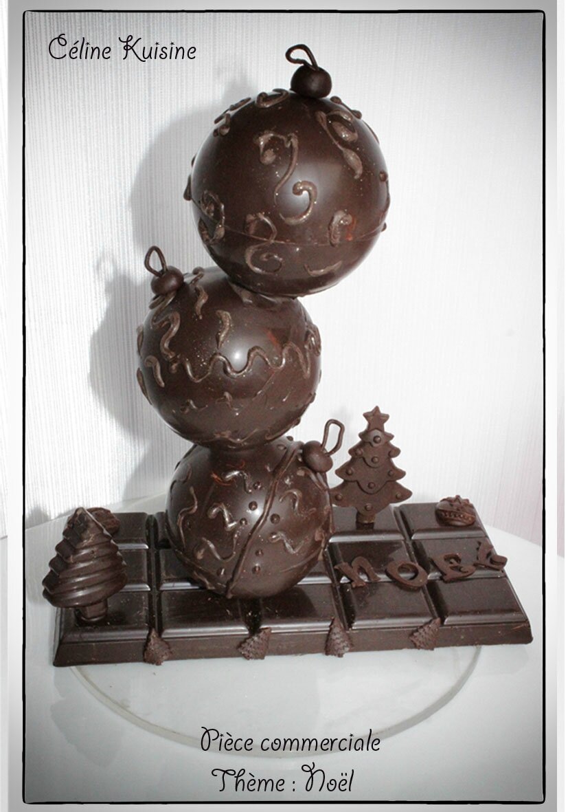 Montage chocolat sur le thème de la Saint Valentin
