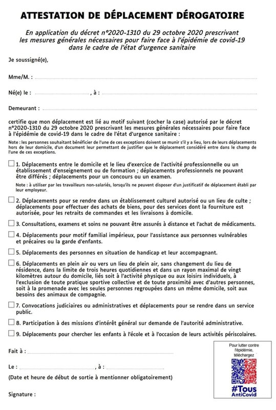 nouvelle attestation 28