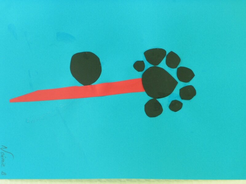 190_Composition abstraite_A la manière de Bleu II de Miro (11)