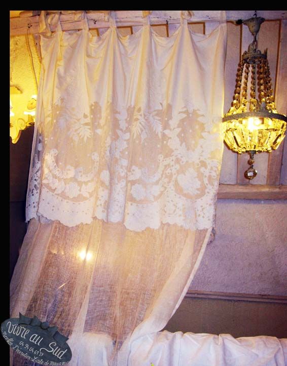 Rideaux voile de lin - VIVRE AU SUD Rideaux voile de lin - VIVRE AU SUD