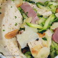 Salade de poulet aux courgettes croquantes