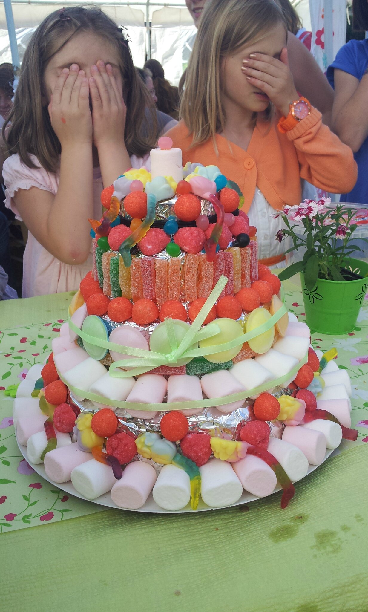 Petit Gateau Bonbon Pour Le Bapteme De Ma Petite Filleul La Petite Bidouille