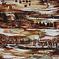 Un matin d'hiver - acryl 2016-55 X46cm (n°90 ND)