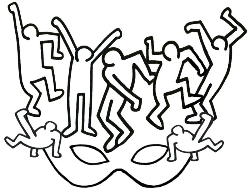 matrice masque Keith Haring2