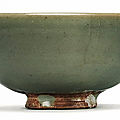 A small green 'jun' bowl, northern song-jin dynasty (960-1234)