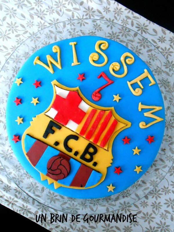 Gateau D Anniversaire Fc Barcelone Un Brin De Gourmandise