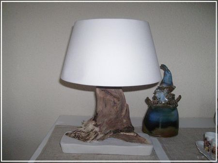 Tissu Les En Et Salon Flotté Bois De Créations Chevet Lampe Ou 7y6Yfbg