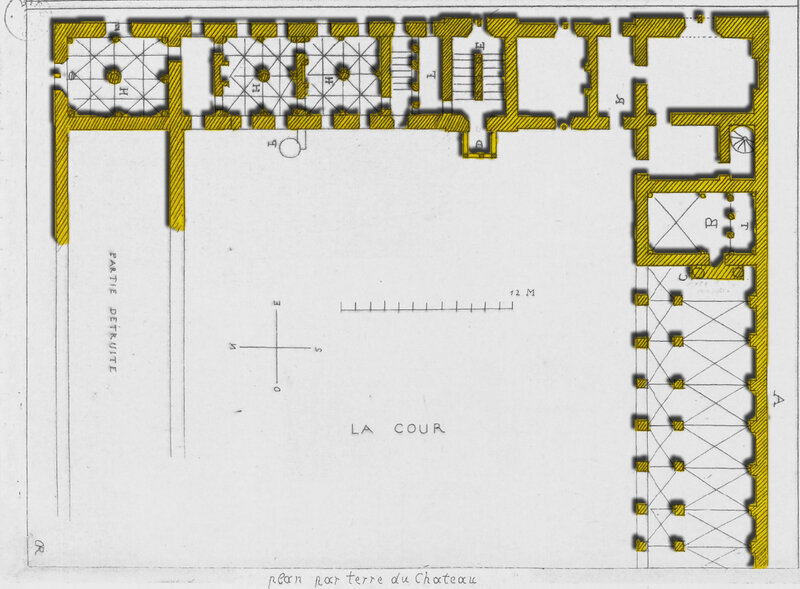 Plan Notice Historique sur le château Renaissance de Coulonges sur l’Autize du Bas- Poitou