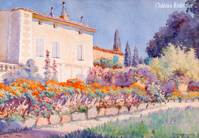 Toile Chateau Redortier par de Champeville