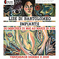 Nouvelle exposition de lise di bartolomeo à partir du 31 mai !