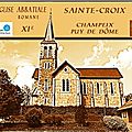 Eglise : Sainte Croix, Champeix-63-