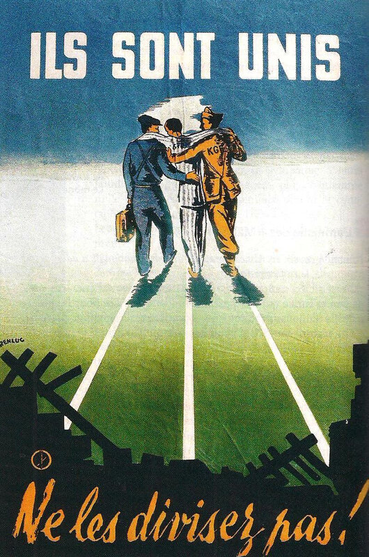 affiche mythe résistancialiste - unité des déportés 1