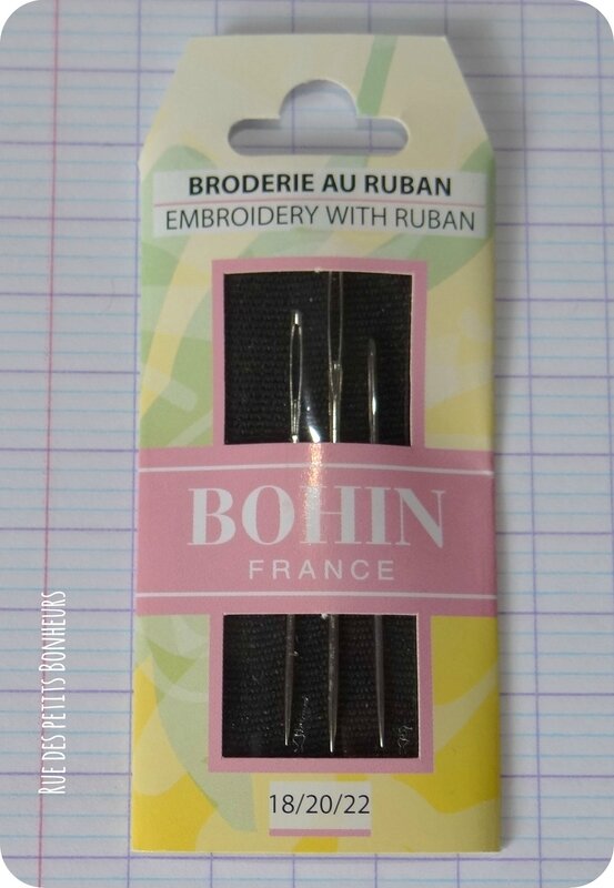 Aiguilles à broder rubans