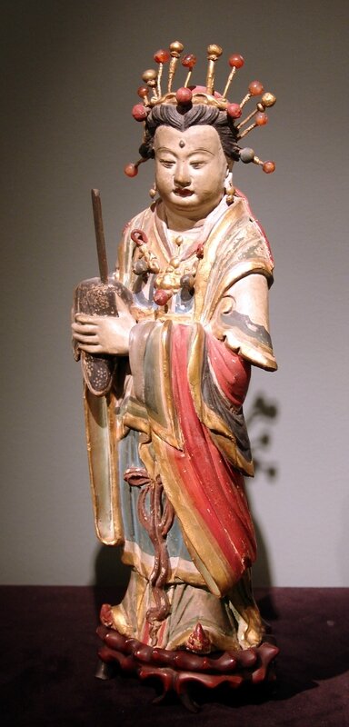 Chinese Stucco Figure of an Immortal