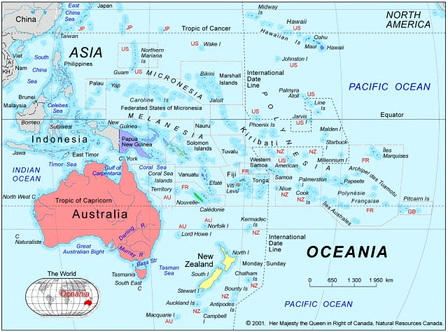 Carte De La Nouvelle Caledonie Ljj Nc