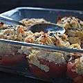 Tomates farcies au poulet