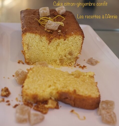 Cake Au Mais Citron Gingembre Confit Sans Gluten Les Recettes A L Annie