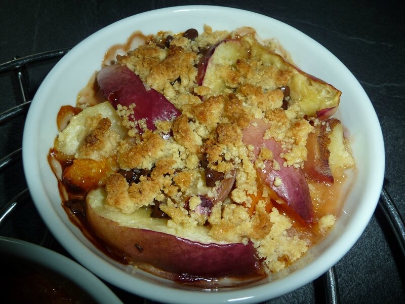 CRUMBLE ABRICOTNECTARINE PETITES GOURMANDISES