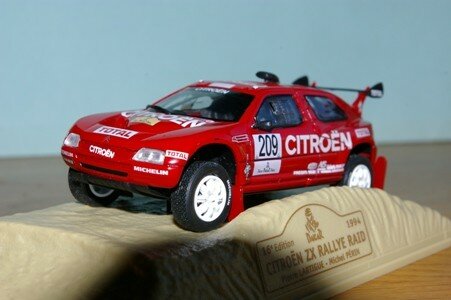 Voiture miniature Citroen ZX rallye raid Dakar 1996 1/43 Pierre
