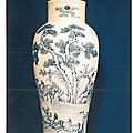 Paire de vases balustres. Chine, période Kangxi (1662-1722).