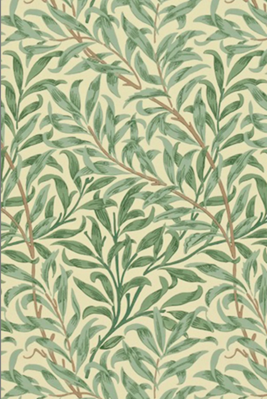 9 Willow Boughs green £ 75 a 10-metre roll from Morris & Co at John Lewis