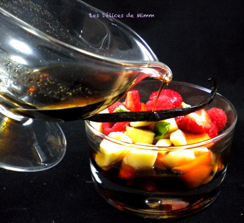 Sirop vanillé pour salade de fruits d’été 4