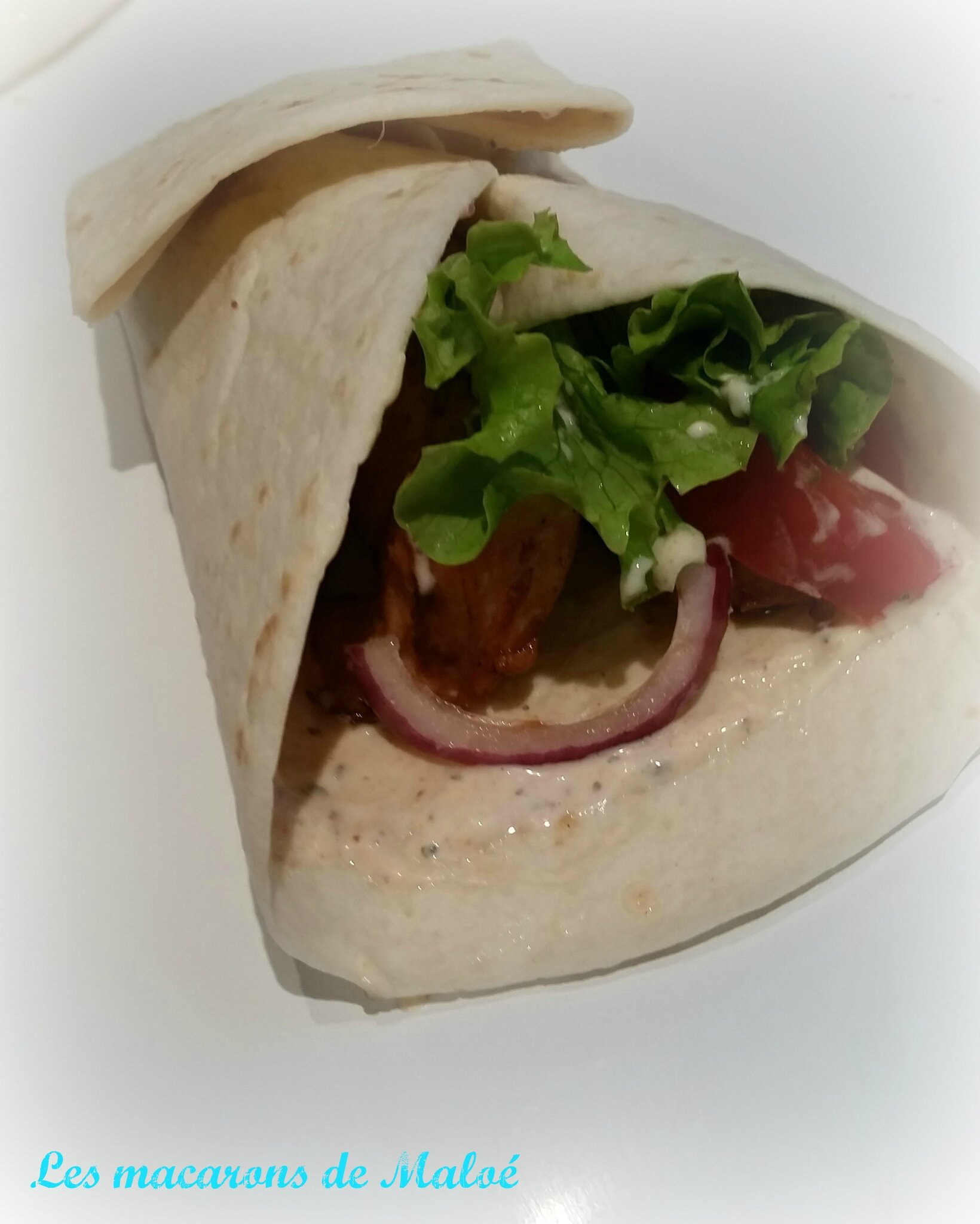 Wrap de poulet à la mexicaine les macarons de Maloé