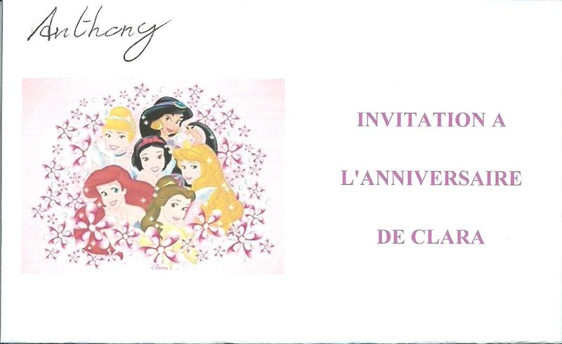 Anniversaire Clara Mon Petit Ange 2