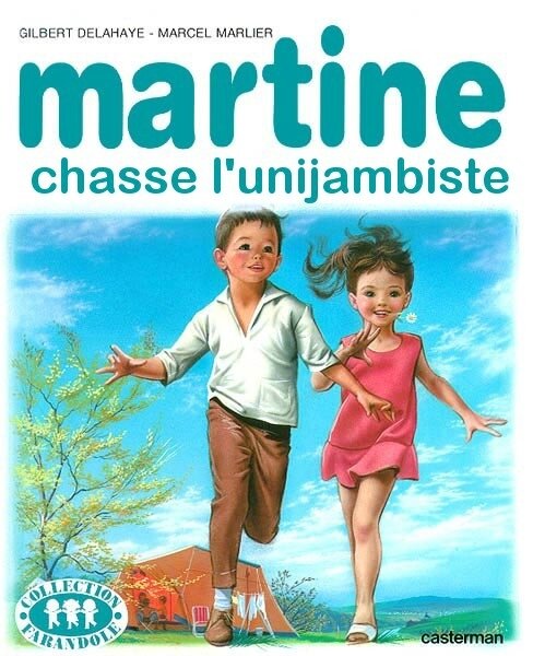 Martine chasse l'unijambiste (récupérée sur le site)